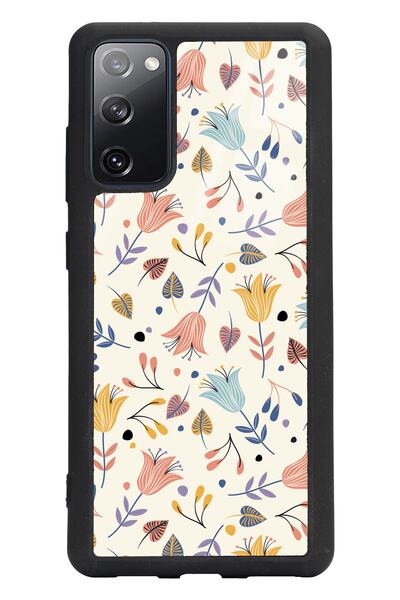 Spoyi Samsung S20 Fe White Glossy Phone Case with Bindan Design