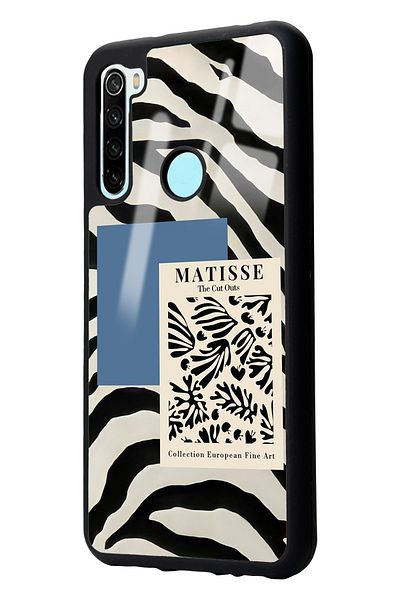 Spoyi حافظة هاتف لامعة بتصميم الحمار الوحشي ماتيس لهاتف Xiaomi Redmi Note 8