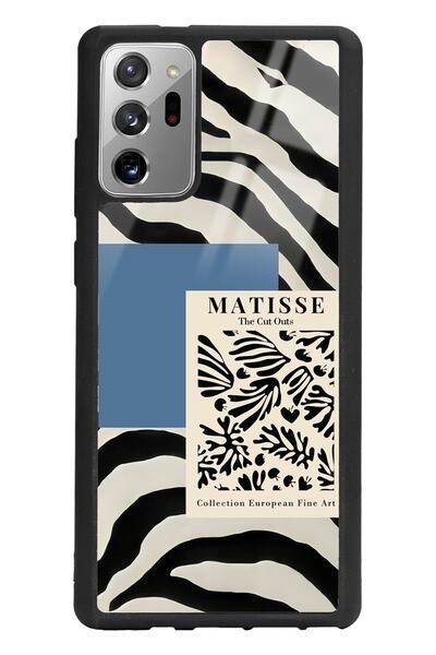 Spoyi Samsung Note 20 Zebra Matısse Tasarımlı Glossy Telefon Kılıfı