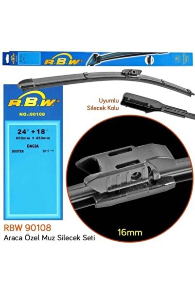 Rbw Silecek Süpürgesi Duster 17> 65cm+40cm Muz Tipi 90108