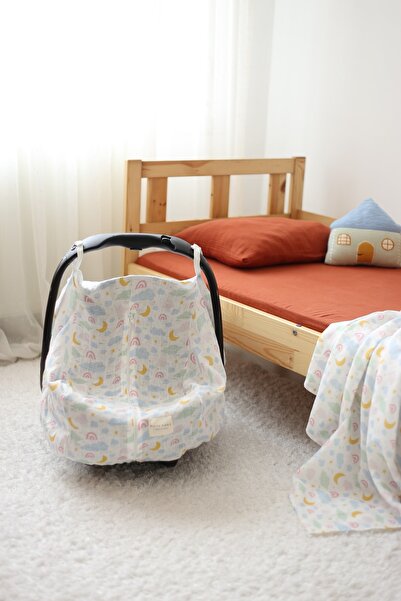 Mujo Baby&Kids غطاء عربة الأطفال بطبقة مزدوجة 50% من الخيزران 50% قطن موسلين ...