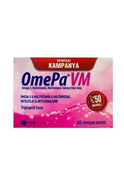 Tab İlaç Omepa Vm Avantajlı Paket 30+30 Kapsül