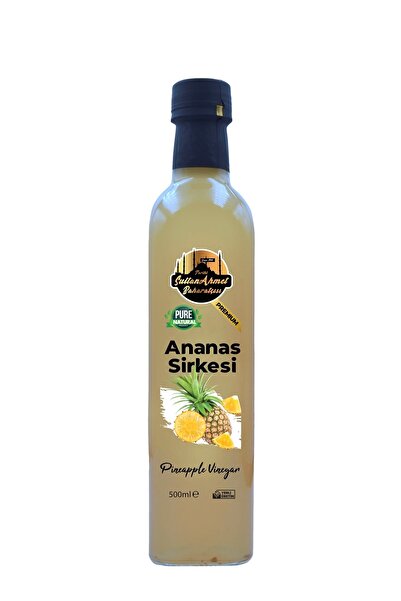 Tarihi SultanAhmet Baharatçısı Ananas Sirkesi %100 Katkısız Doğal 500 ml | Öz...