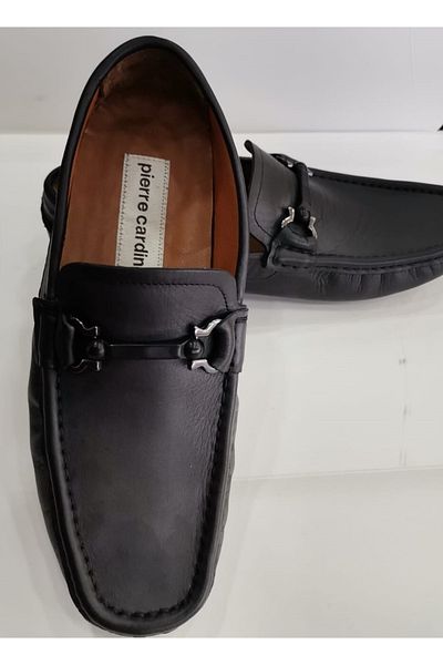 Pierre Cardin Ανδρικά Loafer Δερμάτινα Παπούτσια 60pct05 Μαύρα