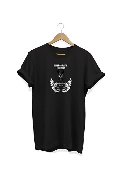 WİDİ Nikada ne idi brže Štampano crna T-shirt