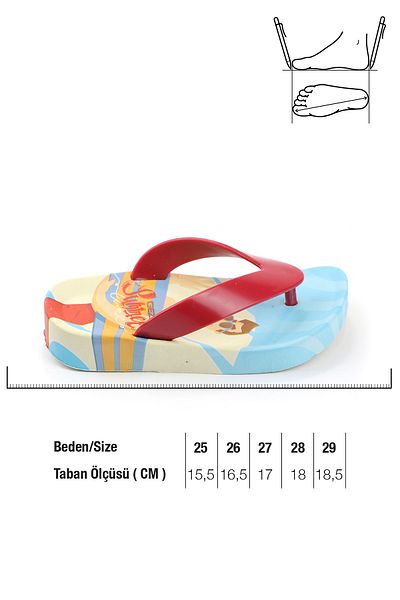 GEZER Yazlık Parmak Arası Kaydırmaz Taban Erkek Çocuk Terlik