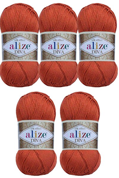 Alize Νήματα πλεξίματος Diva Shiny Mercerized Summer Spring No:36 (5 τεμάχια)