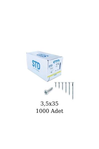 ARON HIRDAVAT Std Sunta - Ağaç - Mdf Vidası 3,5*35mm (1000 Adet) 1paket