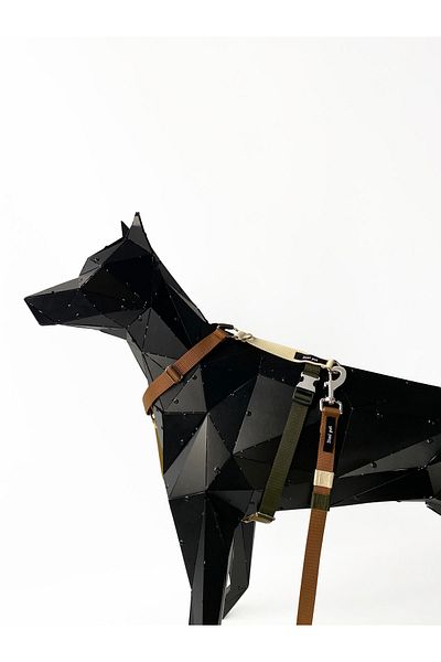 Jimi pet طقم مقود ريترو موديل H من النوع متوسط الحجم