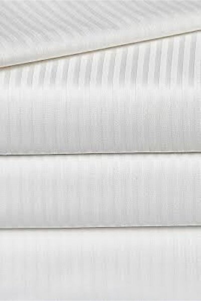 Otello Striped Satin Elastic Fitted Bed Sheet Single 84 Wire 90*190*22 cm
