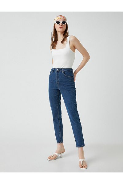 Koton Blugi Slim Fit Talie Înaltă - Jean Slim Fit