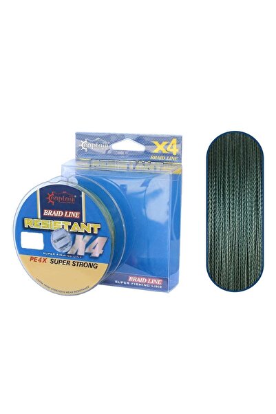 CAPTAIN Resistant Braid Line X4 Mt Green Ip Olta Misinası 100mt 0.06 Mm