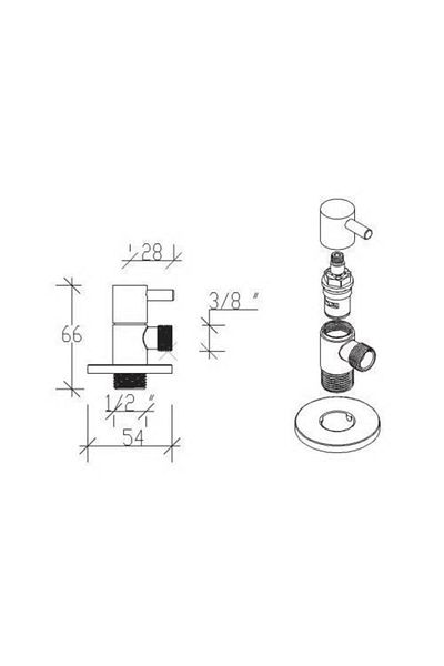 Tema Prima Intermediate Faucet 69300 (Set of 2)