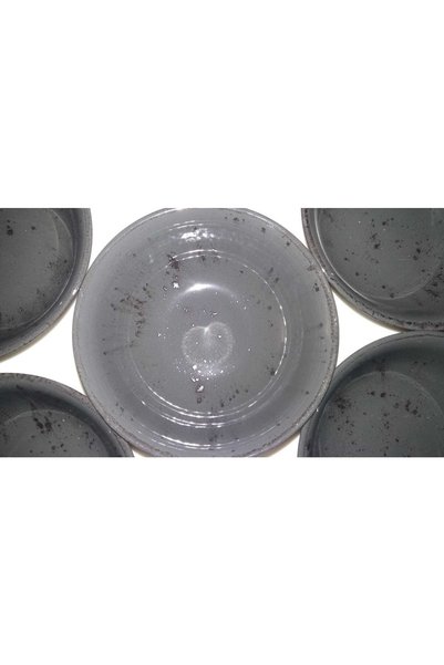 Tulu 6 Porcelain Charcoal grey Soup and Compote Bowls