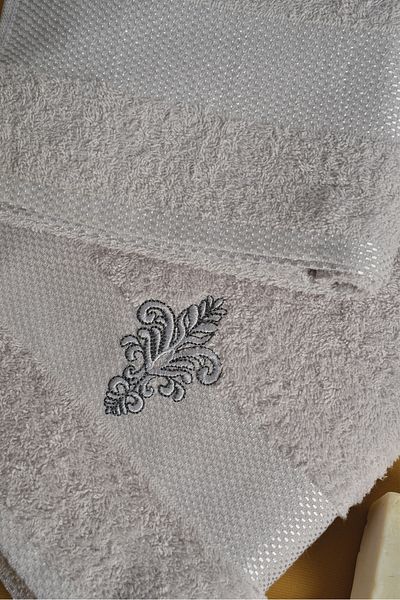 MaLana Havlu Σετ πετσετών μπάνιου Embrase Cotton 2 τεμ