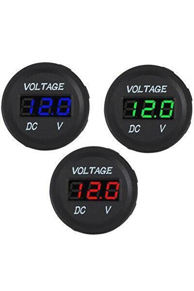 Motorobit Dijital Voltaj Göstergesi 6-30v Mavi / A04
