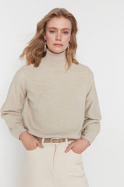 Trendyol Collection Kamenný základní rolák TWOAW21KZ0485