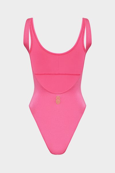 Açelya Okcu Push-up-Badeanzug mit „Lady Boss“-Slogan