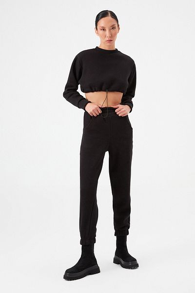 Açelya Okcu Σετ αθλητικής φόρμας Crop Ribbed Waist String