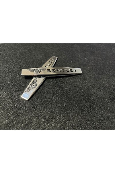 idealaksesuar Bentley Fender Metal Sticker 2 Pieces Car Logo Emblem Metal Logo