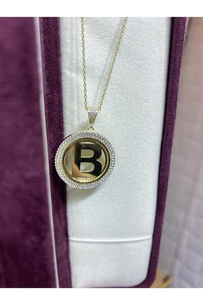 ATS ALYANS B Harfli Gümüş Kolye Anneler Günü Hediyesi