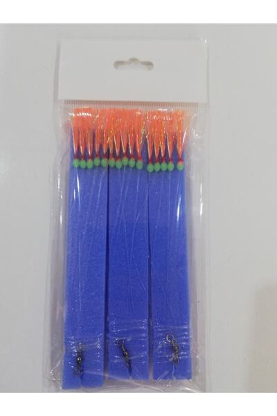 hobim Çapari 2022 Model ( Kolyoz - Çinekop - Palamut - Sarıkanat - Lüfer ) Simli Turuncu - 3 Takım