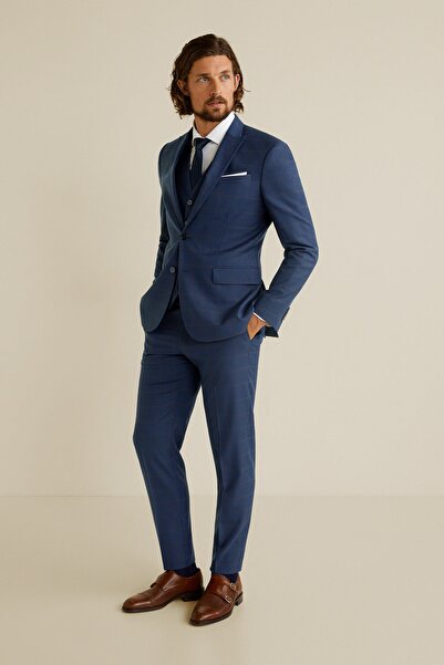 MANGO Man Marineblaue Weste für Herren53060470