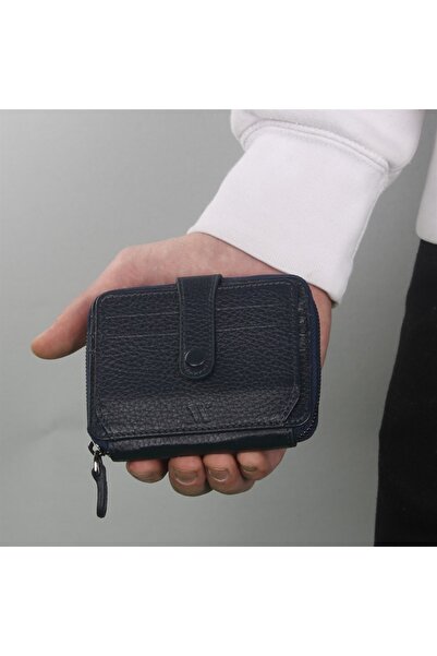 My Valice Unisex Hakiki Deri Cüzdan Ve Kartlık 1816 Lacivert