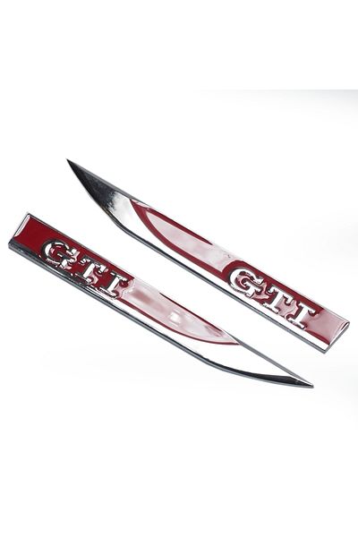 wimbledon Nickel Red Silver Gtı Knife Model Auto Crest Sticker