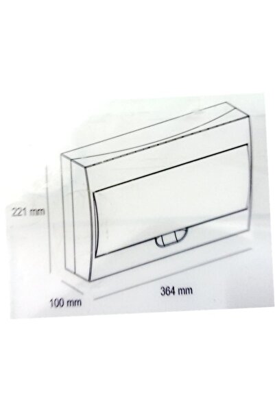Schneider Electric Schneider 18 Li Sıva Üstü Şeffaf Kapak Sigorta Kutusu Ez9e118s0s