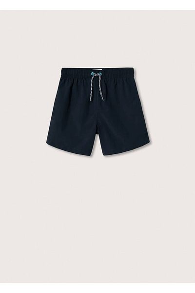MANGO Kids Costum de baie albastru închis pentru copii