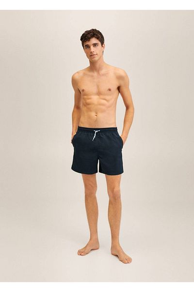 Mango Teen Costum de baie albastru închis pentru copii