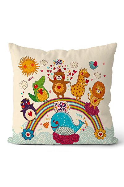 EVPANYA Çift Taraflı Çocuk Kırlent Kılıfı Kod : Kircck0168