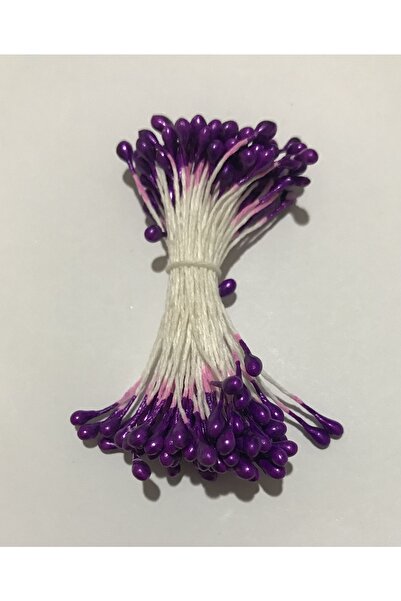 Öztürk Ръчно бродирани цветни семена в лилаво, 3 броя