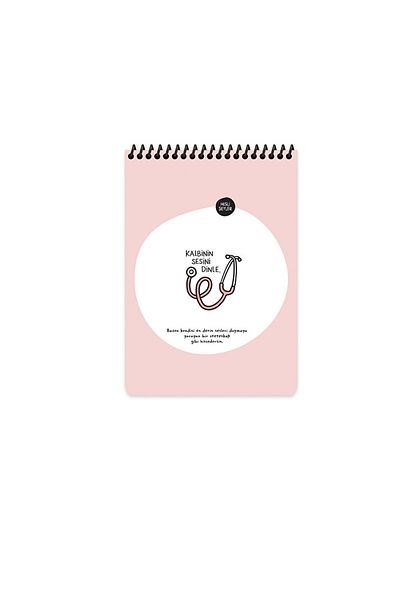 KESKİN COLOR A5 80 Sheets Striped Feeling Things - Top Spiral Paper Notepad