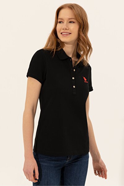 U.S. Polo Assn. Siyah Kadın T-Shirt