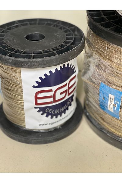 EgeÇelikHalat PVC Insulated Steel Wire Rope 5 Mm 200 Meters