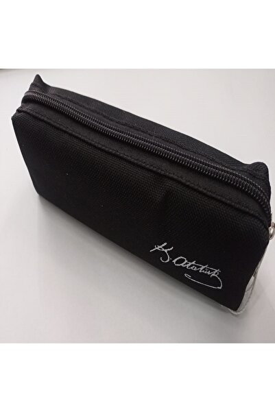 Brons Alper Kk905 Sosis Kalem Kutusu (KALEM ÇANTASI) Siyah Atatürk Imzalı