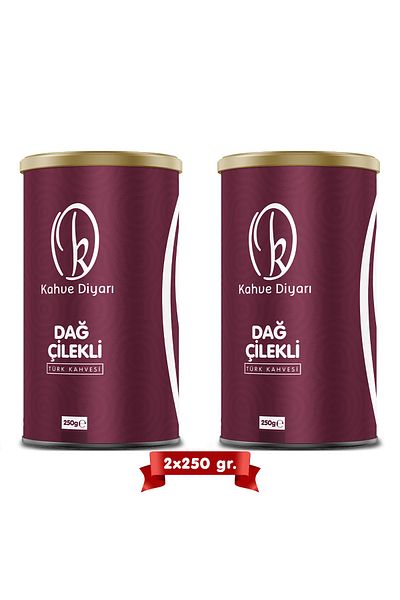 Kahve Diyarı Turkish Coffee with 2 Mountain Strawberries 250 Gr