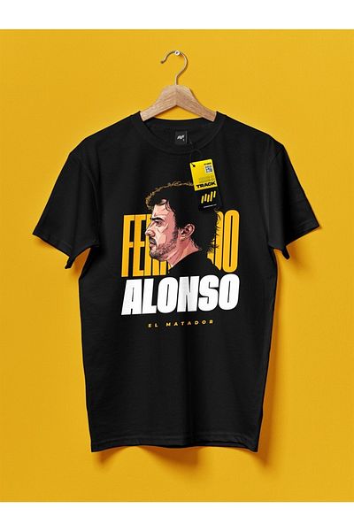 FANBOX SHOP Fernando Alonso El Matador Black T-shirt