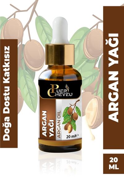 puer cheveu Saf Katkısız Argan Yağı 20 ml