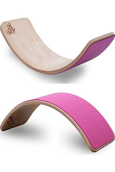 Okuloyuncak Okul Oyuncak Wavy Board Ahşap Naturel - Keçeli Denge Tahtası