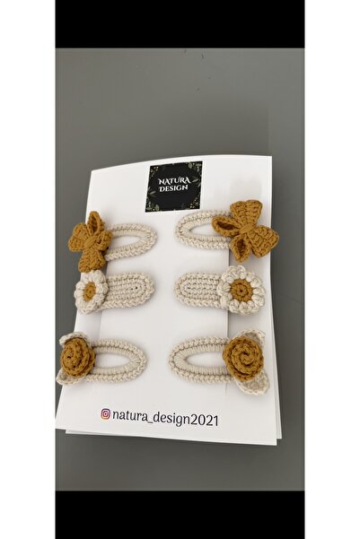 NATURA DESİGN Set de catarame cu 6 bucăți din plasă