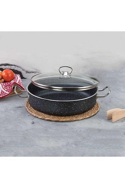 Tuna 26 Cm Granite Rice Pot with Lid, Karnıyarık Pot