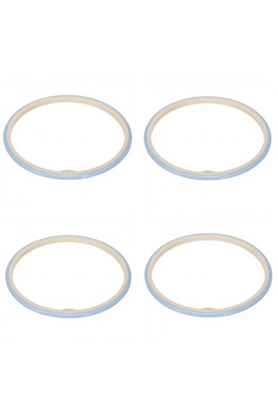 Nurge Пластиковий круглий обруч з гумкою 20 см, 4 штуки, синій