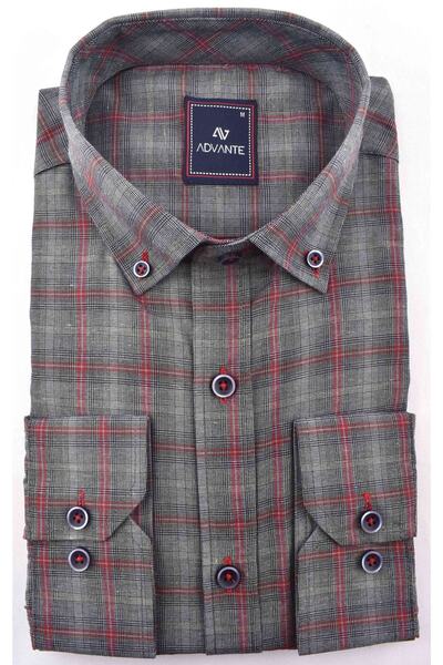 ADVANTE 2022 قميص عادي أحمر كلاريت