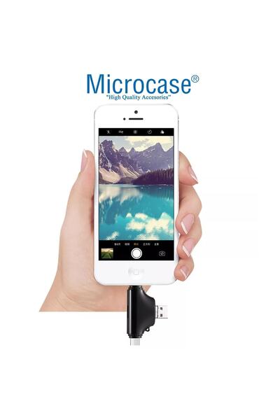 Microcase Type-c Lightning Micro Usb Telefonlar Için Sd Kart Okuyucu Flash Disk Adaptör Al2743  Uyumlu
