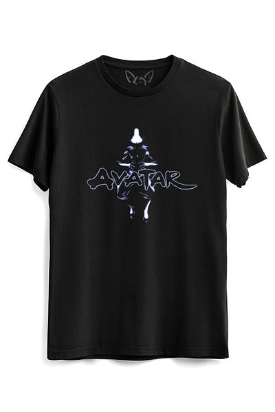 Alfa Tshirt تيشيرت أسود مطبوع عليه الرسوم المتحركة Avatar The Last Airbender