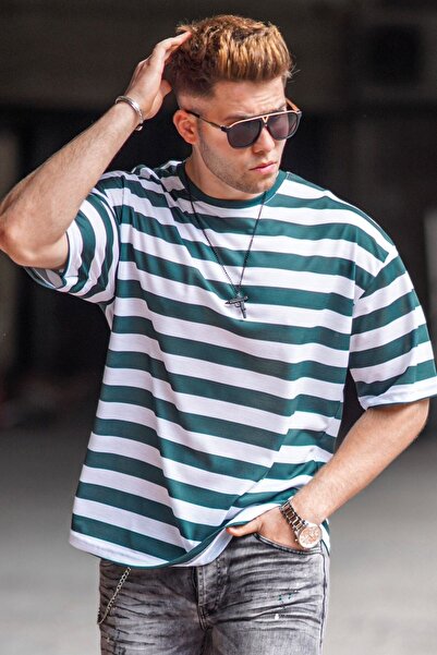 Madmext Πράσινο Ανδρικό Μπλουζάκι Oversize