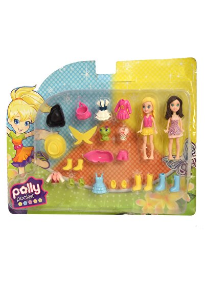 UDATOYS Polly Pocket Değişen Kıyafetli Poly Pocked Bebek Kızlar